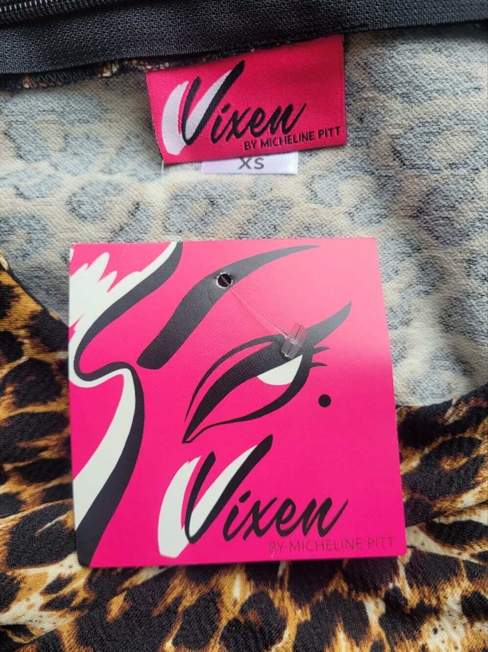 Vixen By Micheline Pitt Troublemaker Swing Dress In Leopard, BNWT, XS And M - Picture 9 of 10